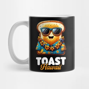 Toast Hawaii – Bread with Sunglasses and Hawaiian Shirt Mug